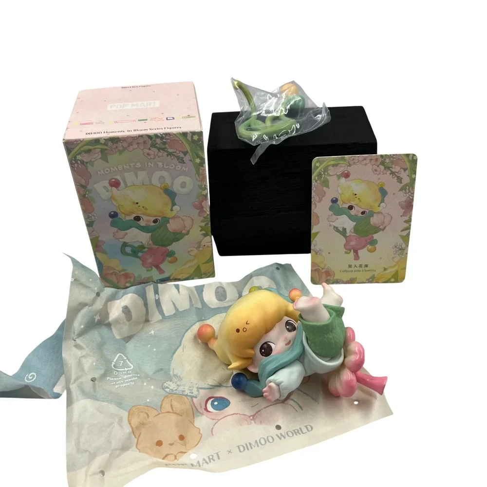 POP MART DIMOO Moments in Bloom Falling into Flowers Figure Confirmed Blind Box